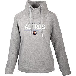 Levelwear Women's Houston Astros Gray Vega Cut Off Fleece Sweatshirt