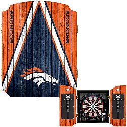 Victory Tailgate Denver Broncos Dartboard Cabinet