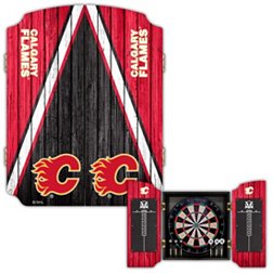 Victory Tailgate Calgary Flames Dartboard Cabinet