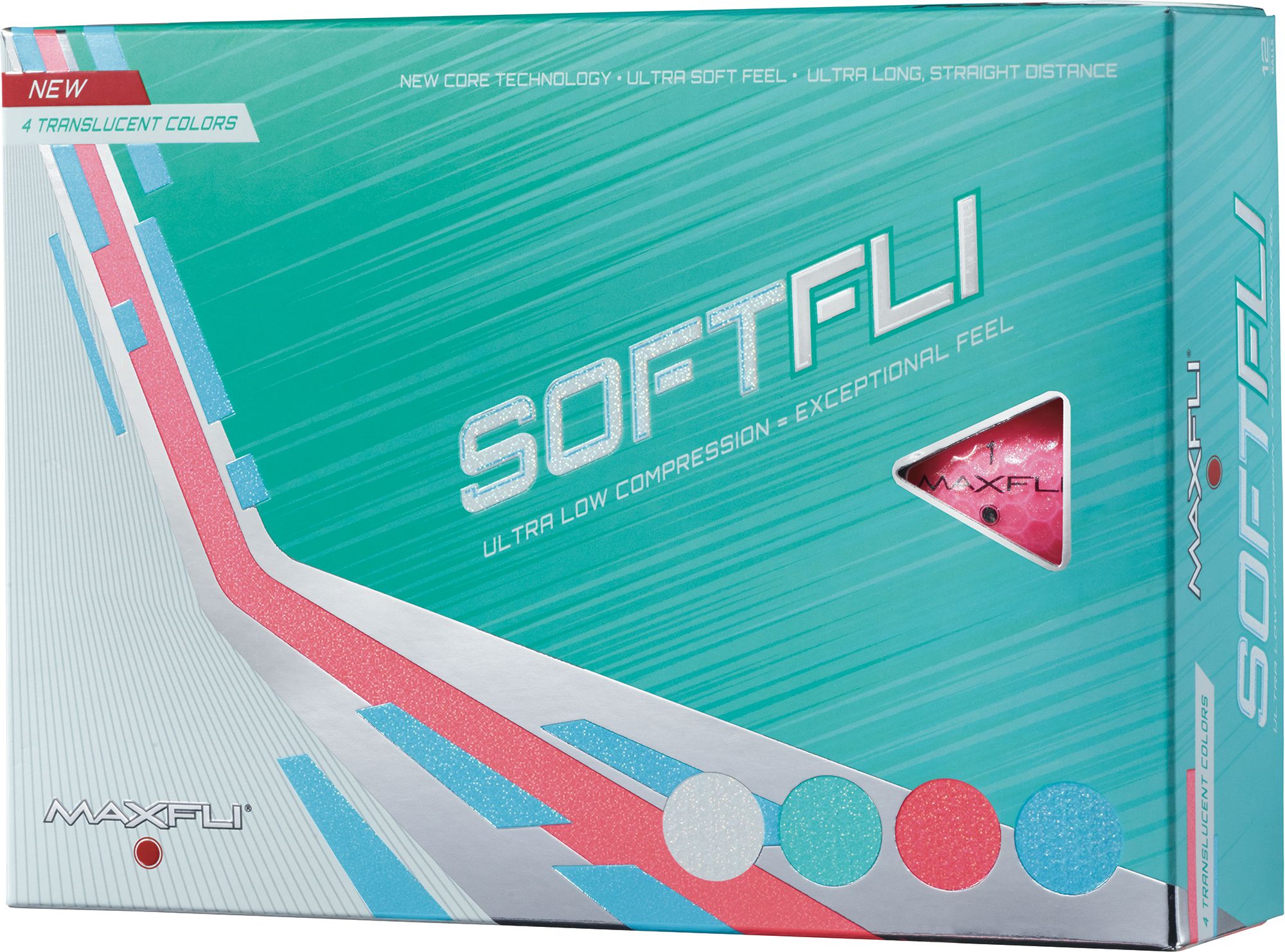 Maxfli Women's 2021 Softfli Translucent Multicolor Golf Balls