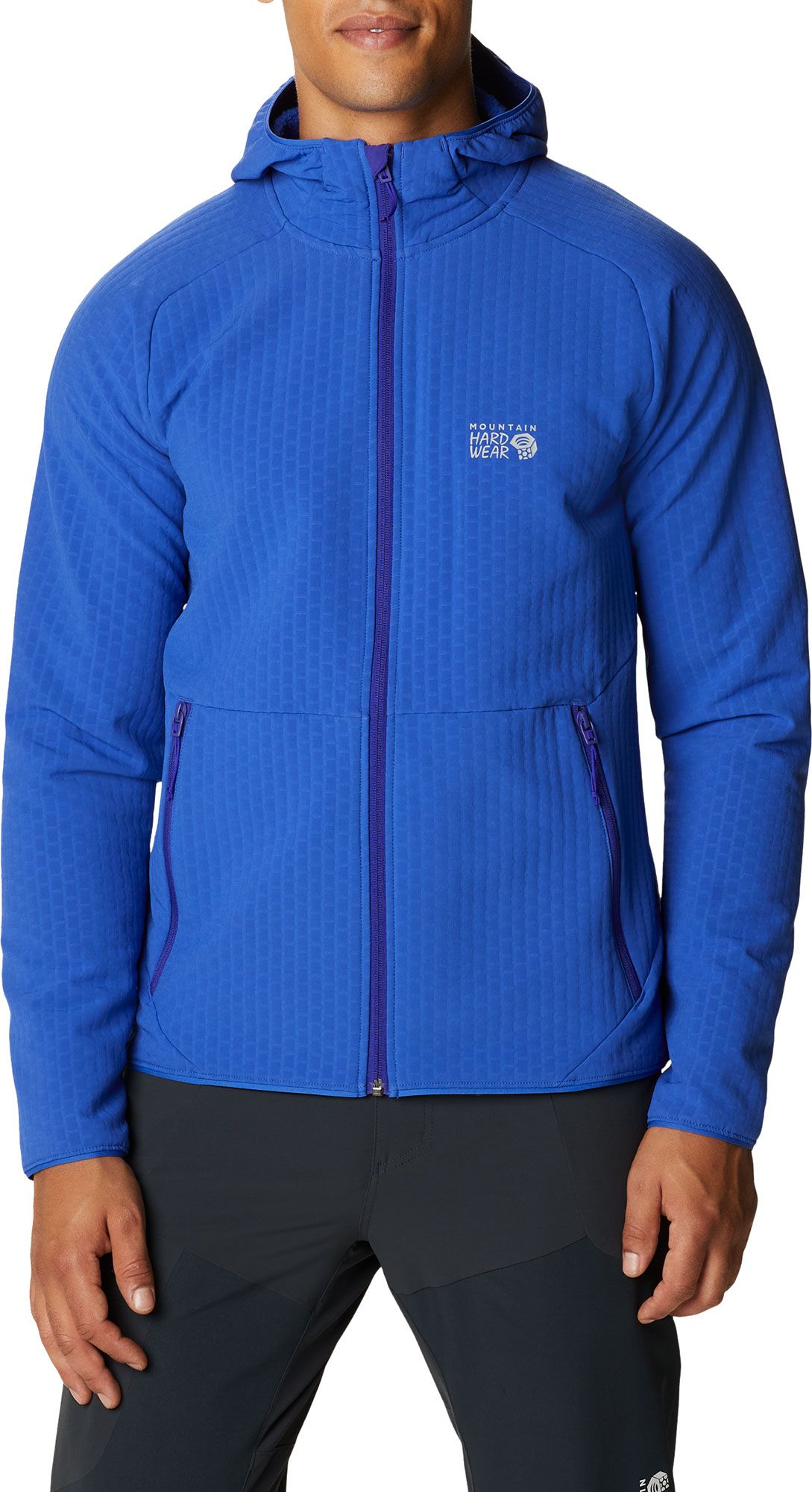 MOUNTAIN HARDWEAR Men's Keele Grid Full Zip Hooded Jacket