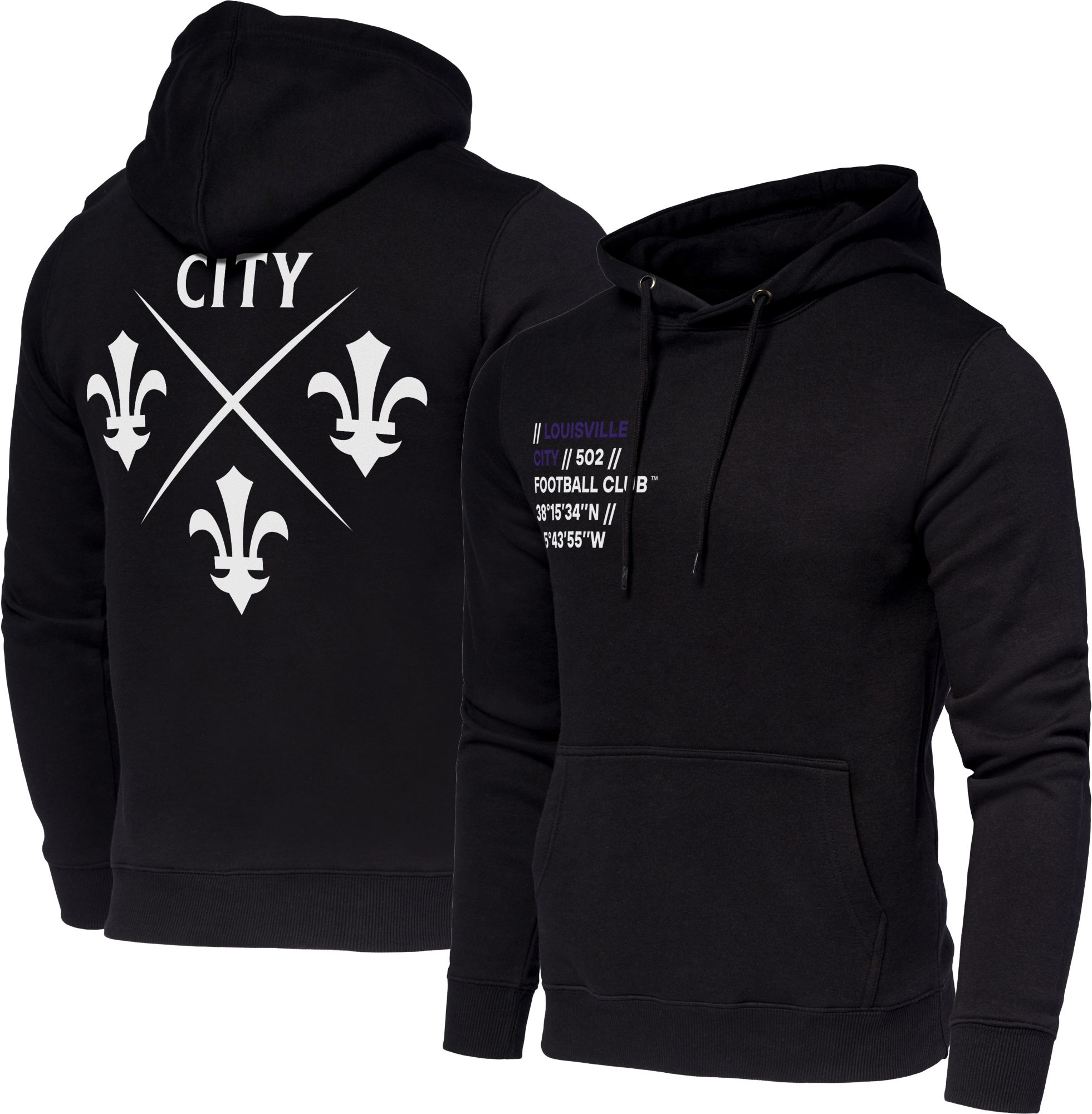 Sport Design Sweden Louisville City FC Logo Black Pullover Hoodie