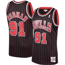 Women's Mitchell and Ness Chicago Bulls NBA Dennis Rodman Hardwood Classics  Swingman Jersey