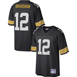 Mitchell & Ness Men's Pittsburgh Steelers Terry Bradshaw #12 1976 Black Throwback Jersey