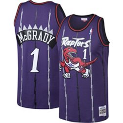 Mitchell & Ness Men's Toronto Raptors Tracy Mcgrady #1 Purple Hardwood Classics Jersey