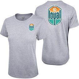 Icon Sports Group Women's San Diego Loyal SC 2 Logo Grey T-Shirt