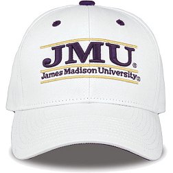 The Game Men's James Madison Dukes White Bar Adjustable Hat