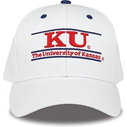 The Game Men's Kansas Jayhawks White Bar Adjustable Hat