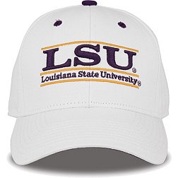 The Game Men's LSU Tigers White Bar Adjustable Hat