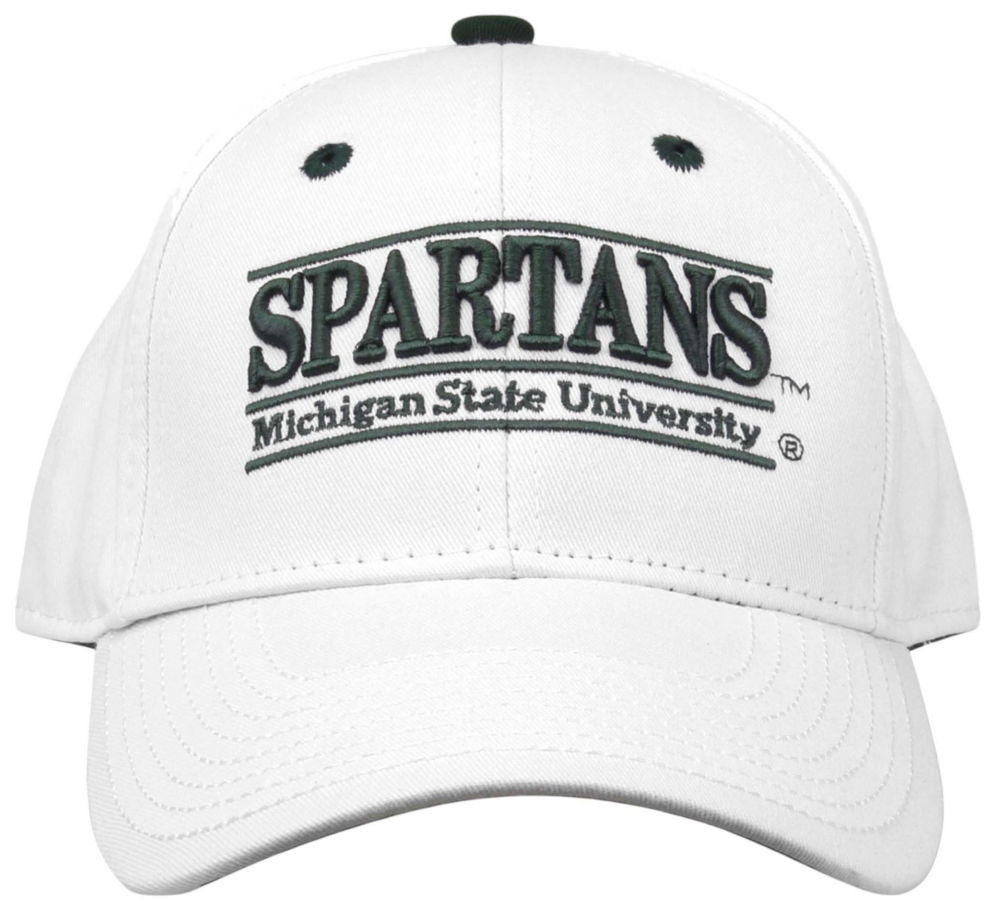 The Game Men's Michigan State Spartans White Nickname Adjustable Hat