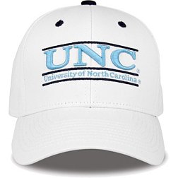The Game Men's North Carolina Tar Heels White Bar Adjustable Hat