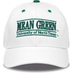 The Game Men's North Texas Mean Green White Bar Adjustable Hat