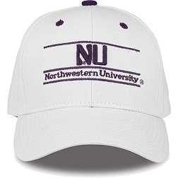The Game Men's Northwestern Wildcats White Bar Adjustable Hat
