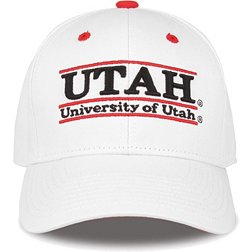 The Game Men's Utah Utes White Bar Adjustable Hat