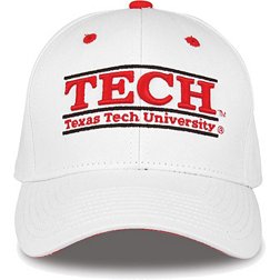The Game Men's Texas Tech Red Raiders White Bar Adjustable Hat