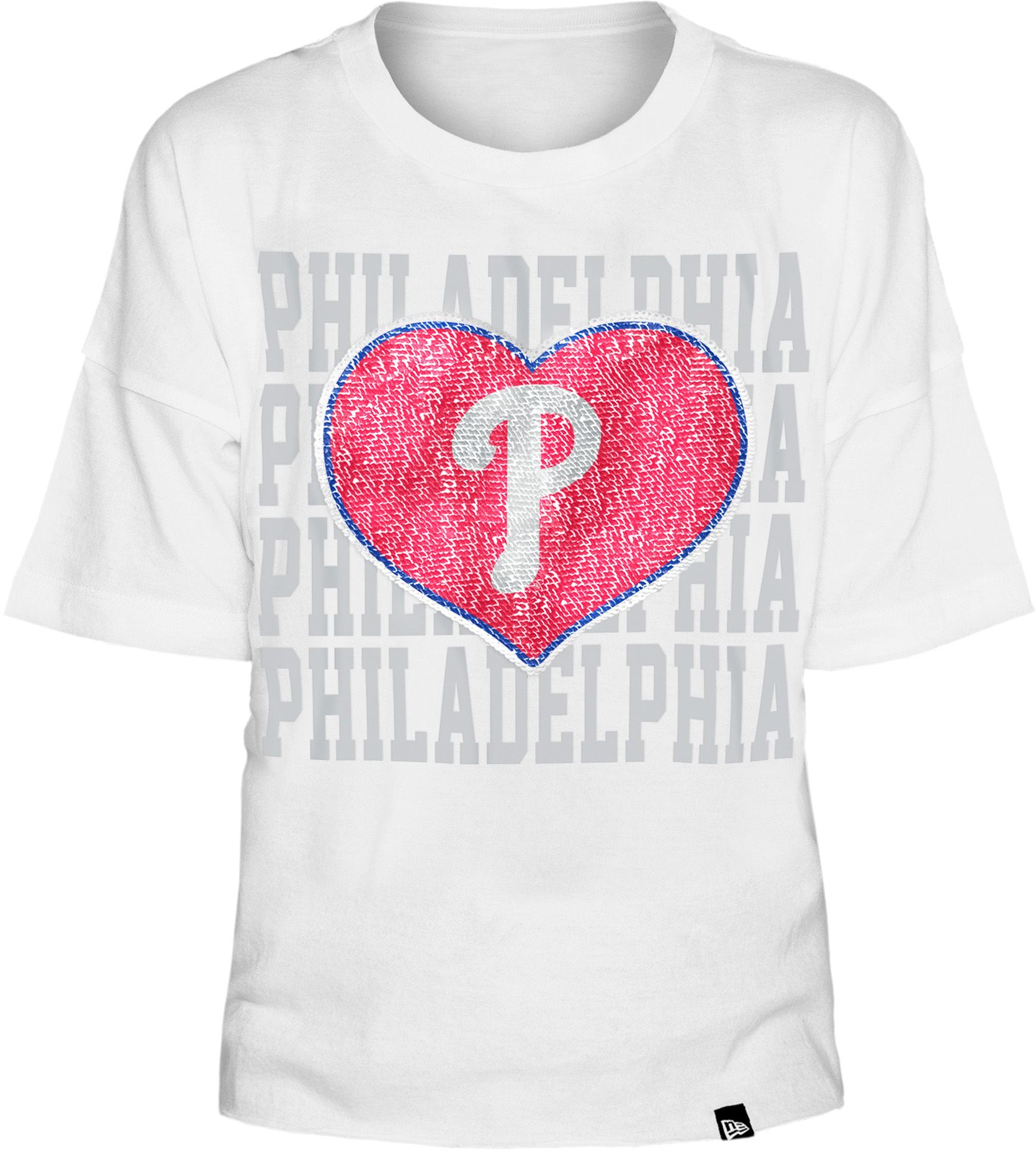 New Era / Youth Girls' Philadelphia Phillies White Heart T-Shirt