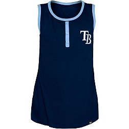MLB Tampa Bay Rays Boys' White Pinstripe Pullover Jersey - XS