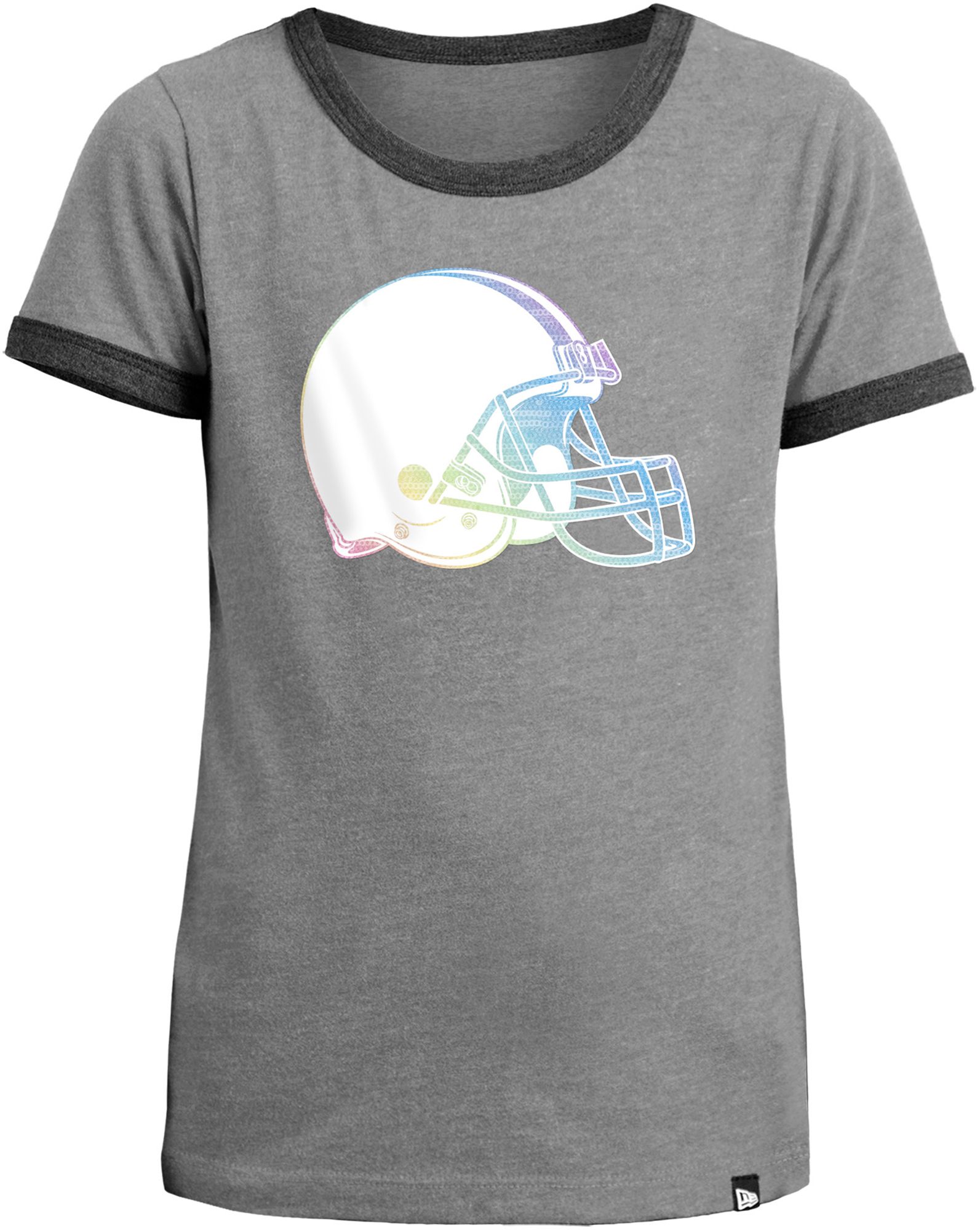 New Era Girls' Cleveland Browns Sequins Pink T-Shirt