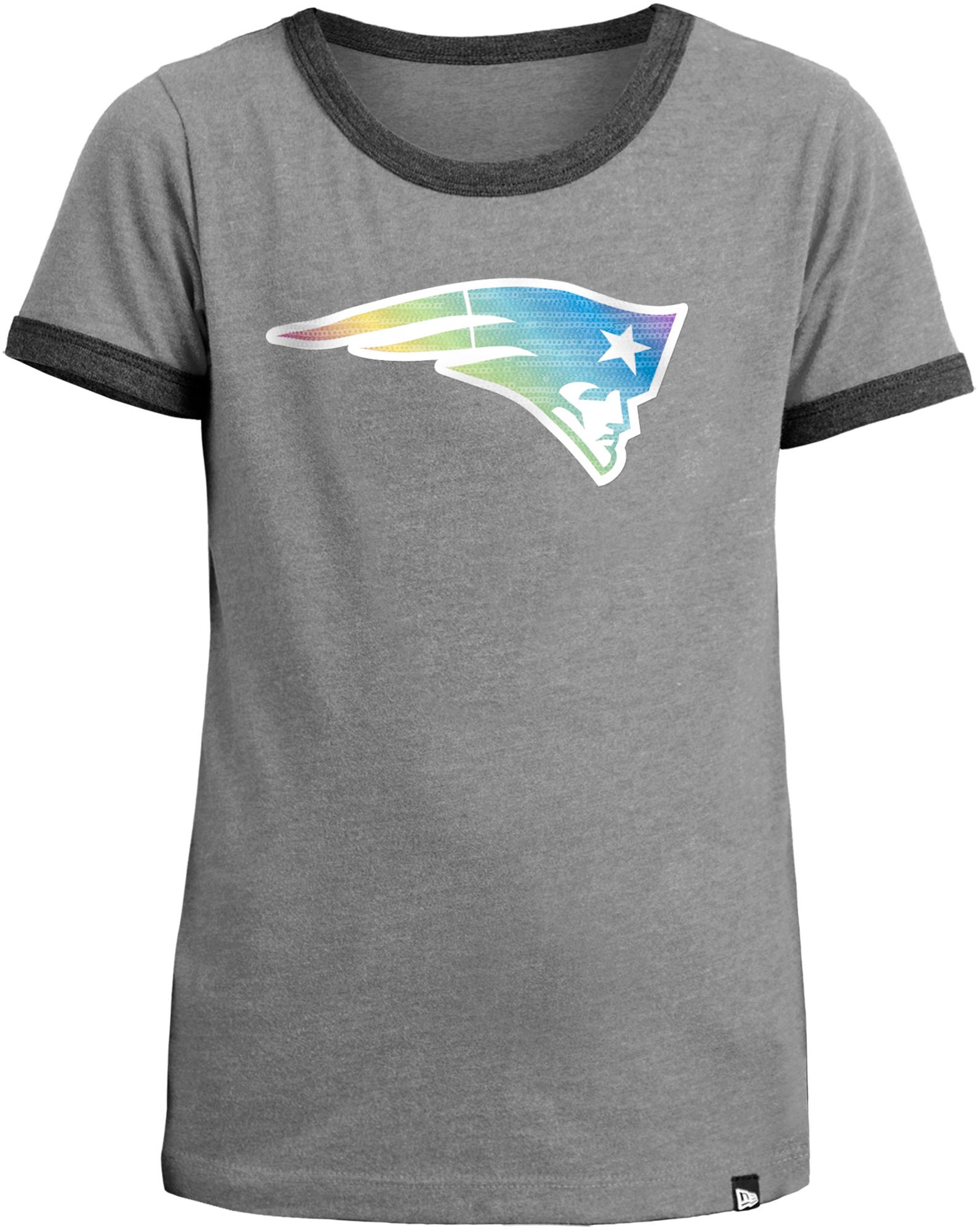 New Era Girls' New England Patriots Glitter Star T-Shirt