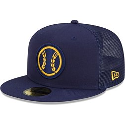 New Era Men's Milwaukee Brewers Batting Practice Black 59Fifty Fitted Hat