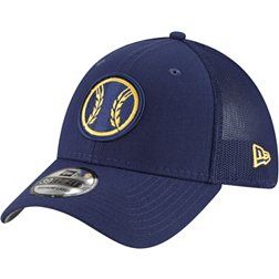New Era Men's Milwaukee Brewers Batting Practice Navy 39Thirty Stretch Fit Hat
