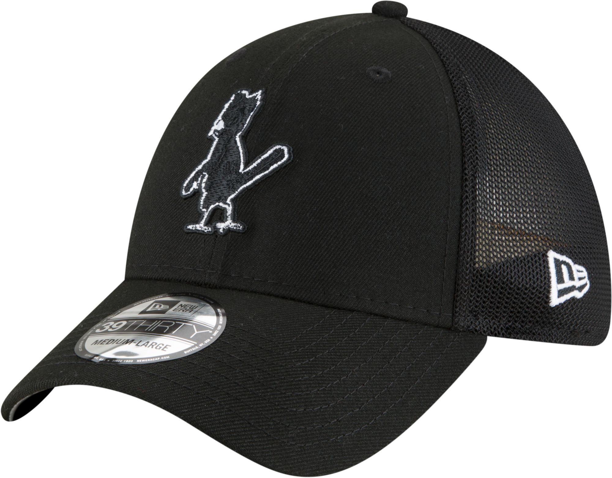 New Era / Men's St. Louis Cardinals Black 39Thirty Stretch Fit Hat