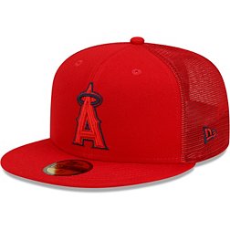 New Era Men's Los Angeles Angels Batting Practice Red 59Fifty Fitted Hat