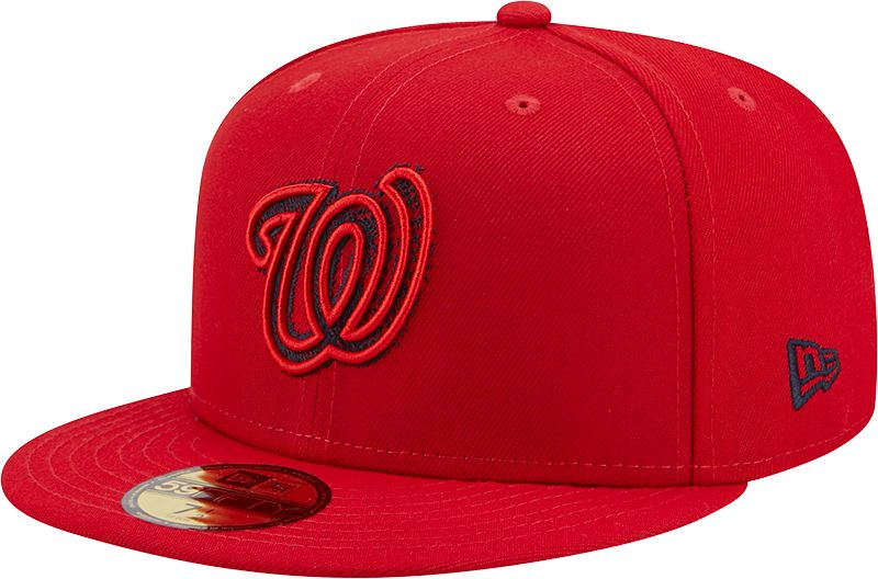 Red Washington Nationals Logo Impression New Era 59FIFTY Fitted