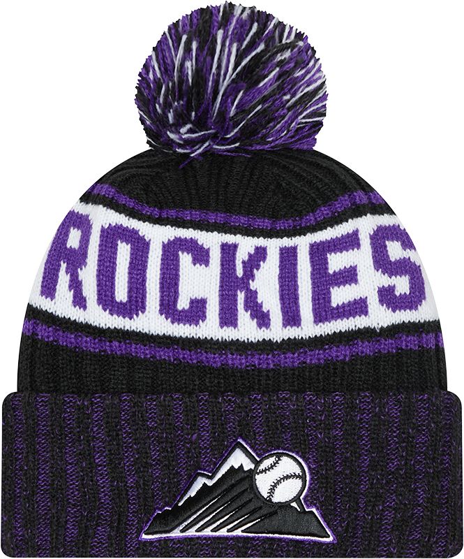 Men's Fanatics Branded Black/Purple Colorado Rockies Core Flex Hat