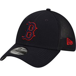 New Era Men's Boston Red Sox Batting Practice Black 39Thirty Stretch Fit Hat