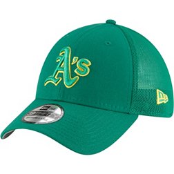 New Era Men's Oakland Athletics Batting Practice Green 39Thirty Stretch Fit Hat