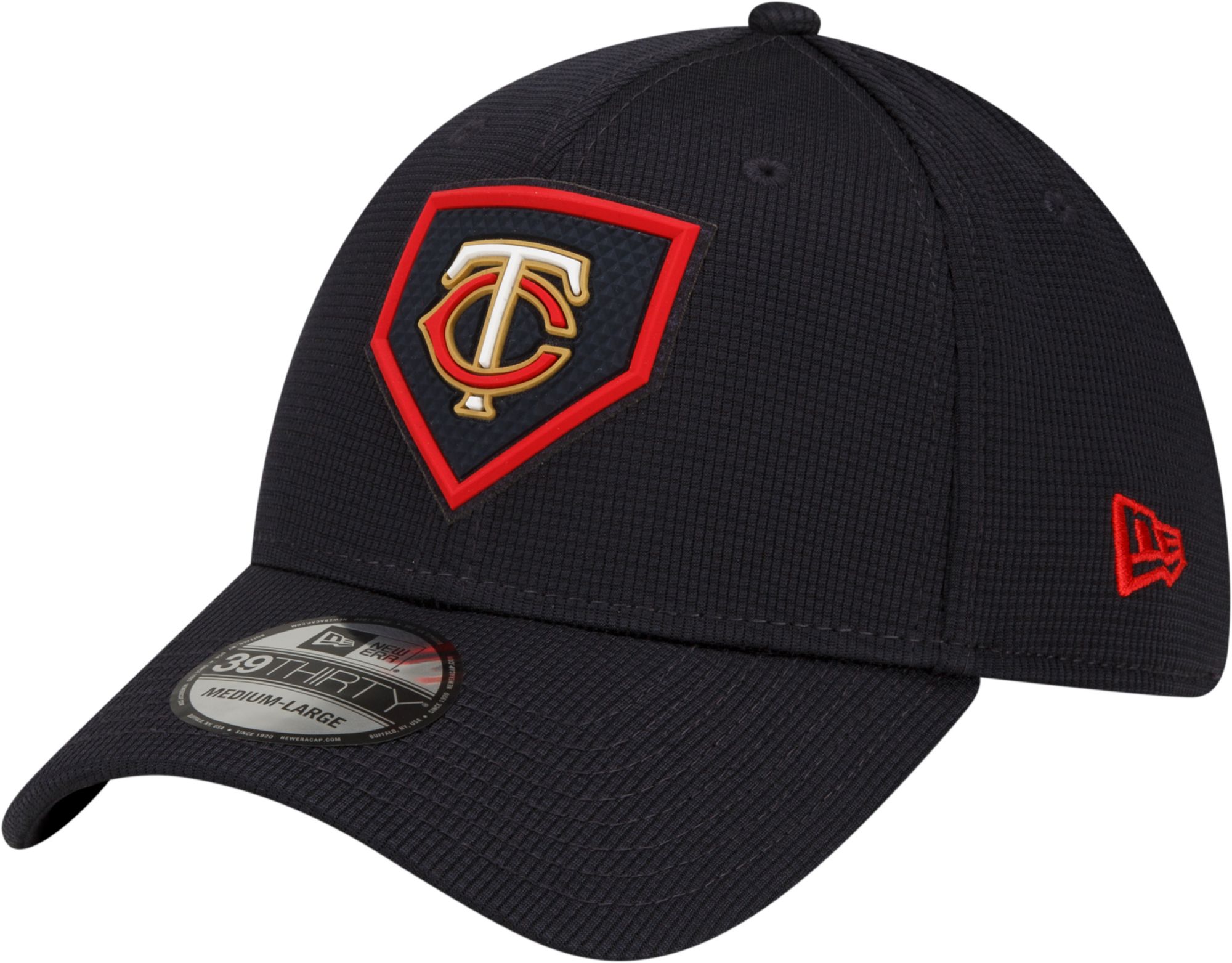 New Era Minnesota Twins Navy/Red on Field Diamond 59FIFTY Fitted Hat