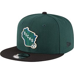 New Era Men's Milwaukee Bucks Green 9Fifty Adjustable Hat