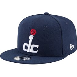 New Era Men's Washington Wizards Blue 9Fifty Adjustable Snapback Logo Hat