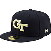 New Era Men's Georgia Tech Yellow Jackets Navy 59Fifty Fitted Hat