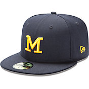 New Era Men's Michigan Wolverines Blue 59Fifty Fitted Hat