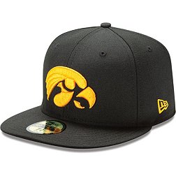 New Era Men's Iowa Hawkeyes Black 59Fifty Fitted Hat