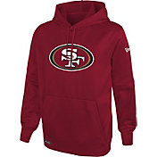 New Era Men's San Francisco 49ers Red Combine Pullover Logo Hoodie