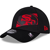 New Era Men's San Francisco 49ers Panel Crop 39Thirty Red Stretch Fit Hat