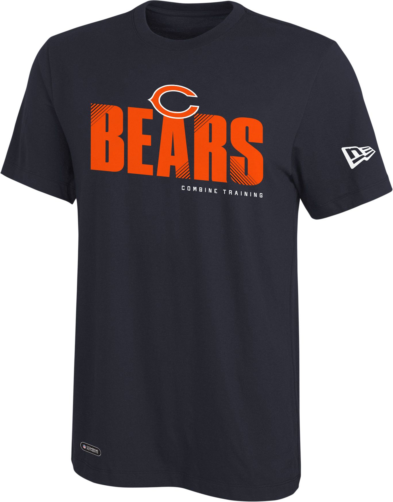 New Era Men's Chicago Bears Combine Hash T-Shirt - Navy - XXL