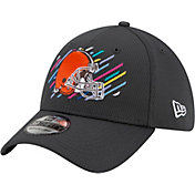New Era Men's Cleveland Browns Crucial Catch 39Thirty Grey Stretch Fit Hat