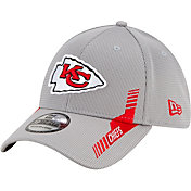 New Era Men's Kansas City Chiefs Sideline 2021 Home 39Thirty Grey Stretch Fit Hat