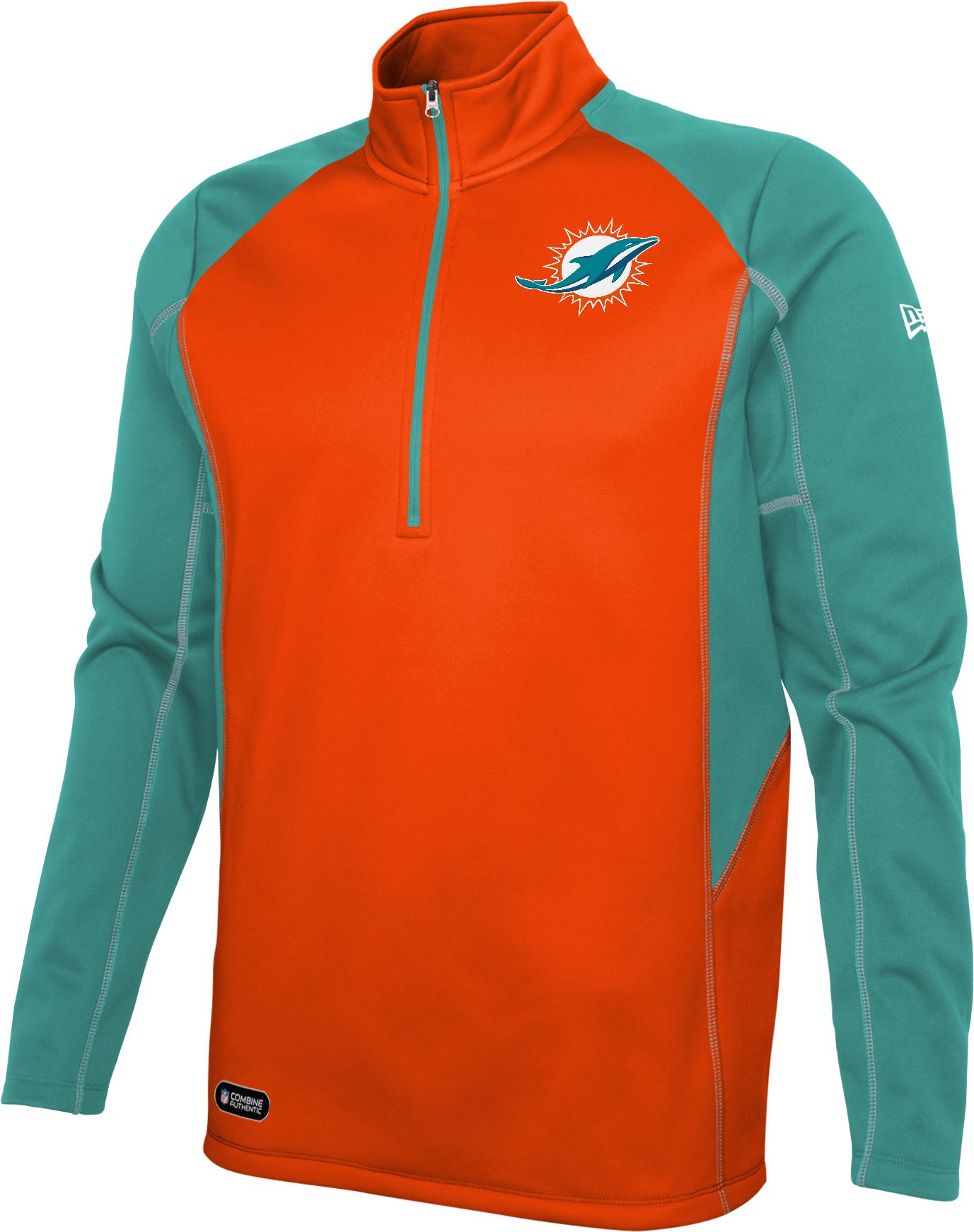 Men's New Era Black Miami Dolphins Team Tie-Dye Pullover Hoodie