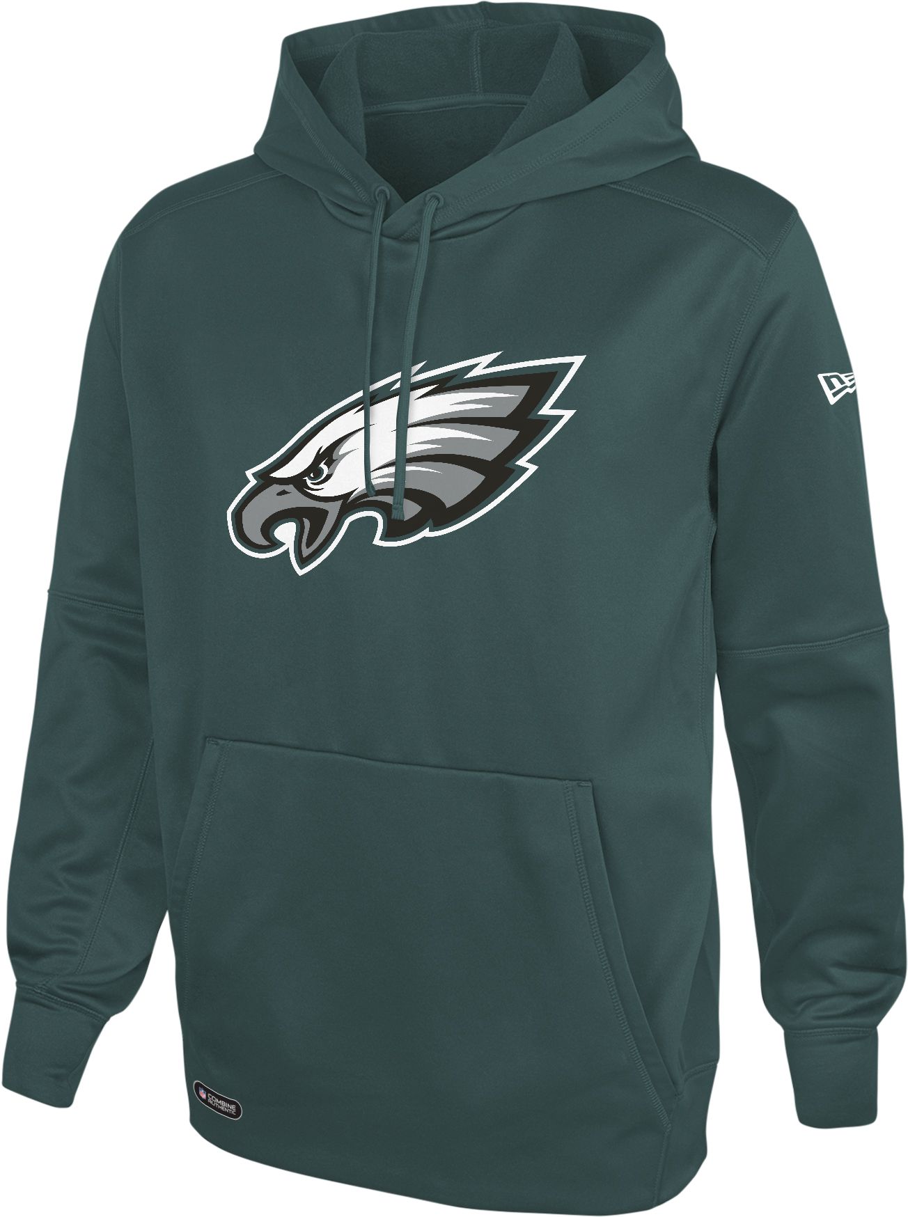 New Era / Men's Philadelphia Eagles Green Combine Pullover Logo Hoodie