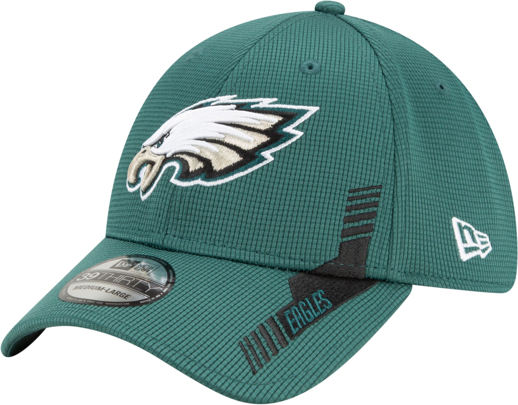 Philadelphia Eagles New Era 2021 NFL Sideline Road 59FIFTY Fitted Hat -  Midnight Green/Black