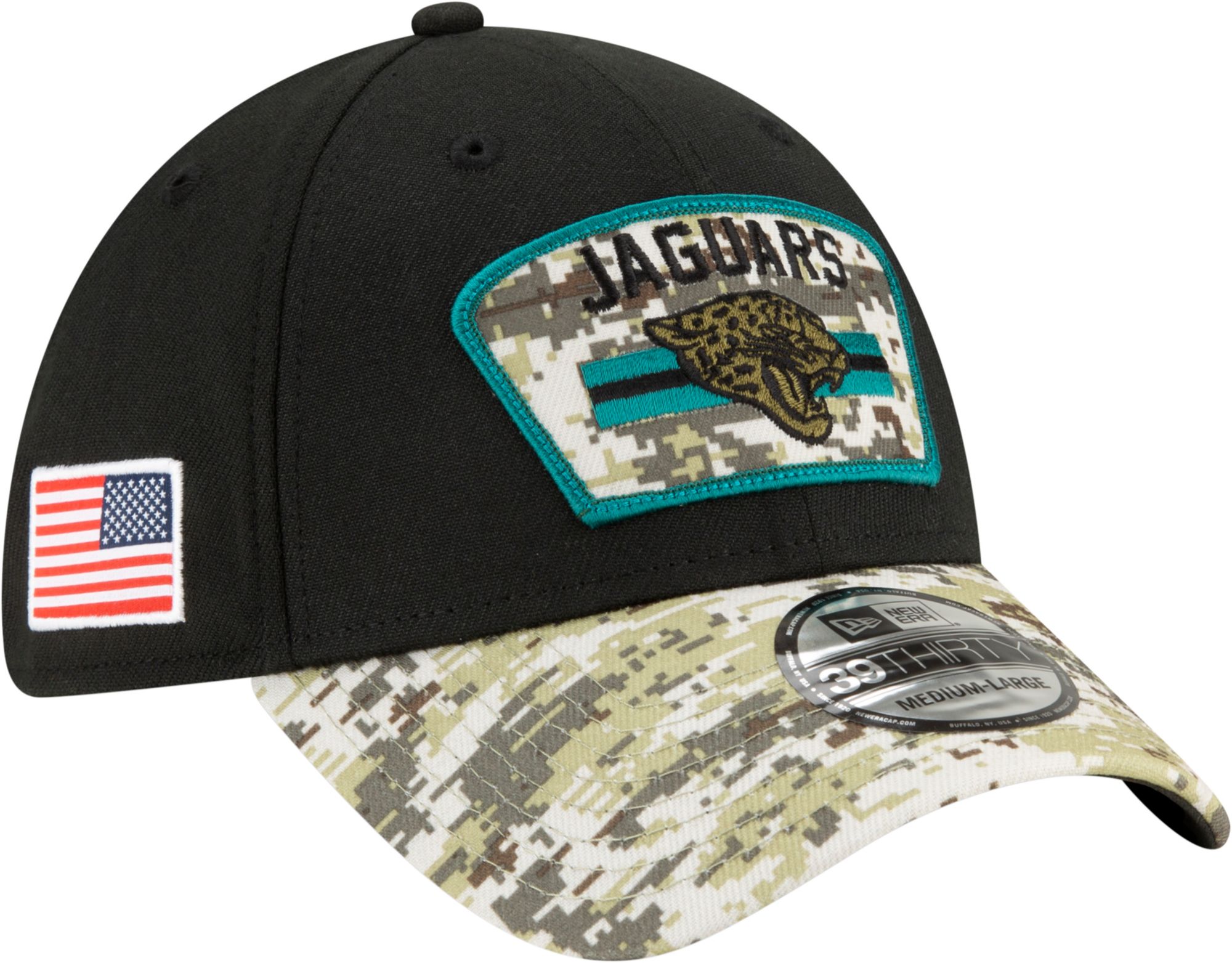 Men's New Era Black/Camo New Orleans Saints 2021 Salute To Service 59FIFTY  Fitted Hat