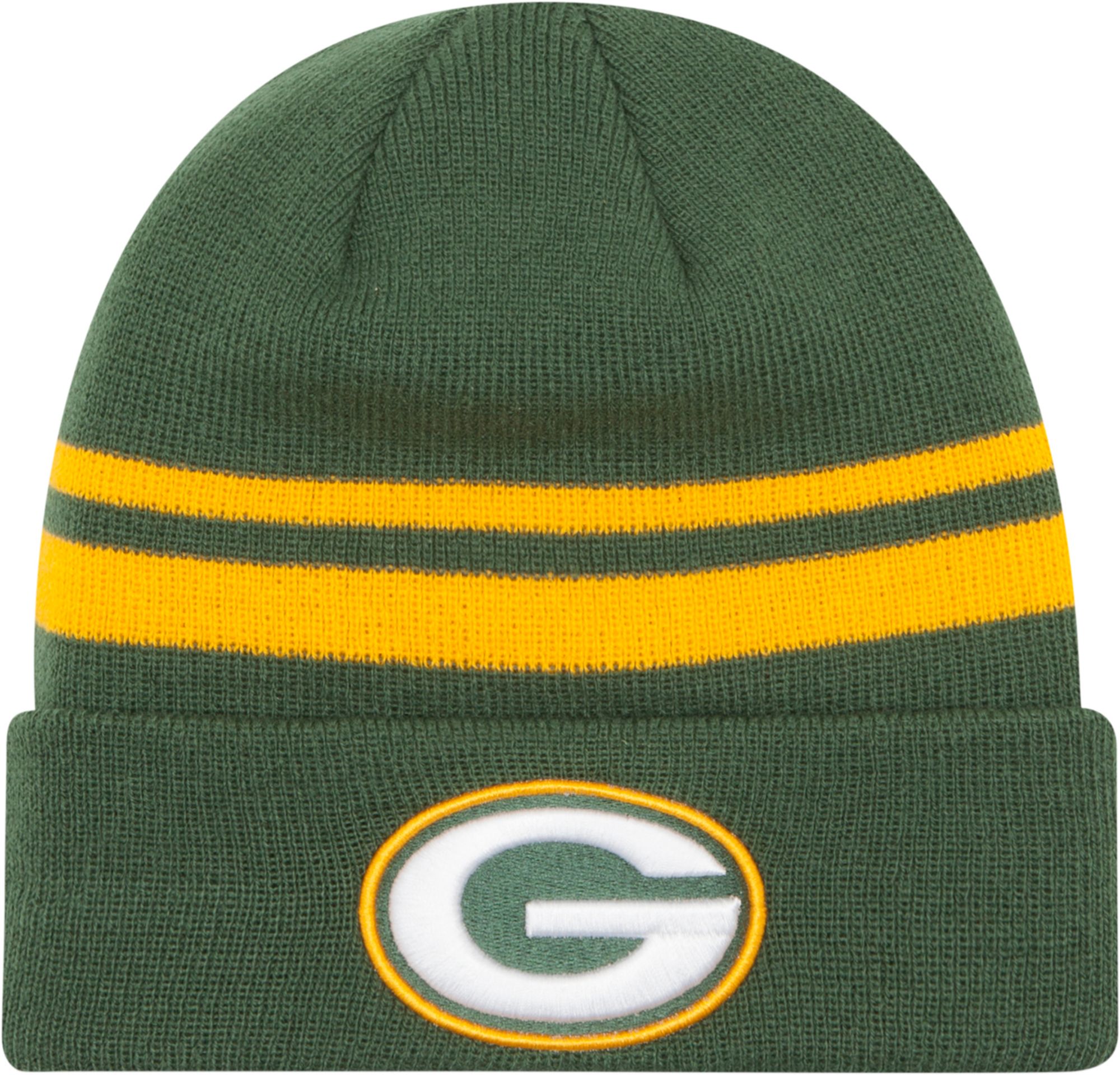 New Era Men's Green Bay Packers Green Cuffed Knit