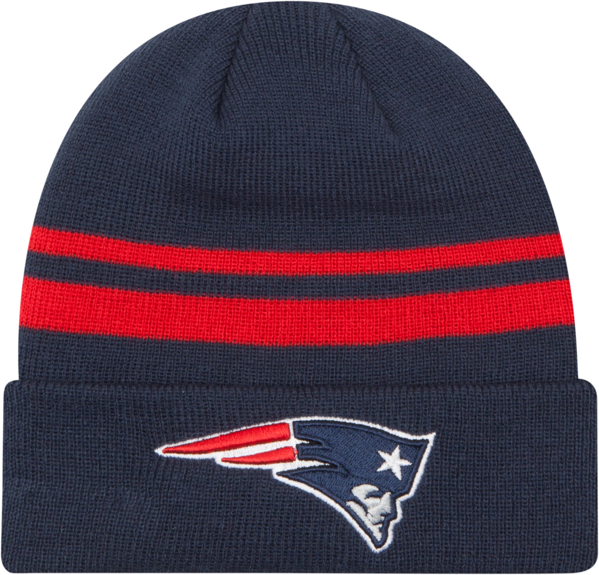 New Era Men's New England Patriots Navy Cuffed Knit Beanie