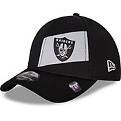 New Era Men's Las Vegas Raiders Panel Crop 39Thirty Black Stretch Fit Hat