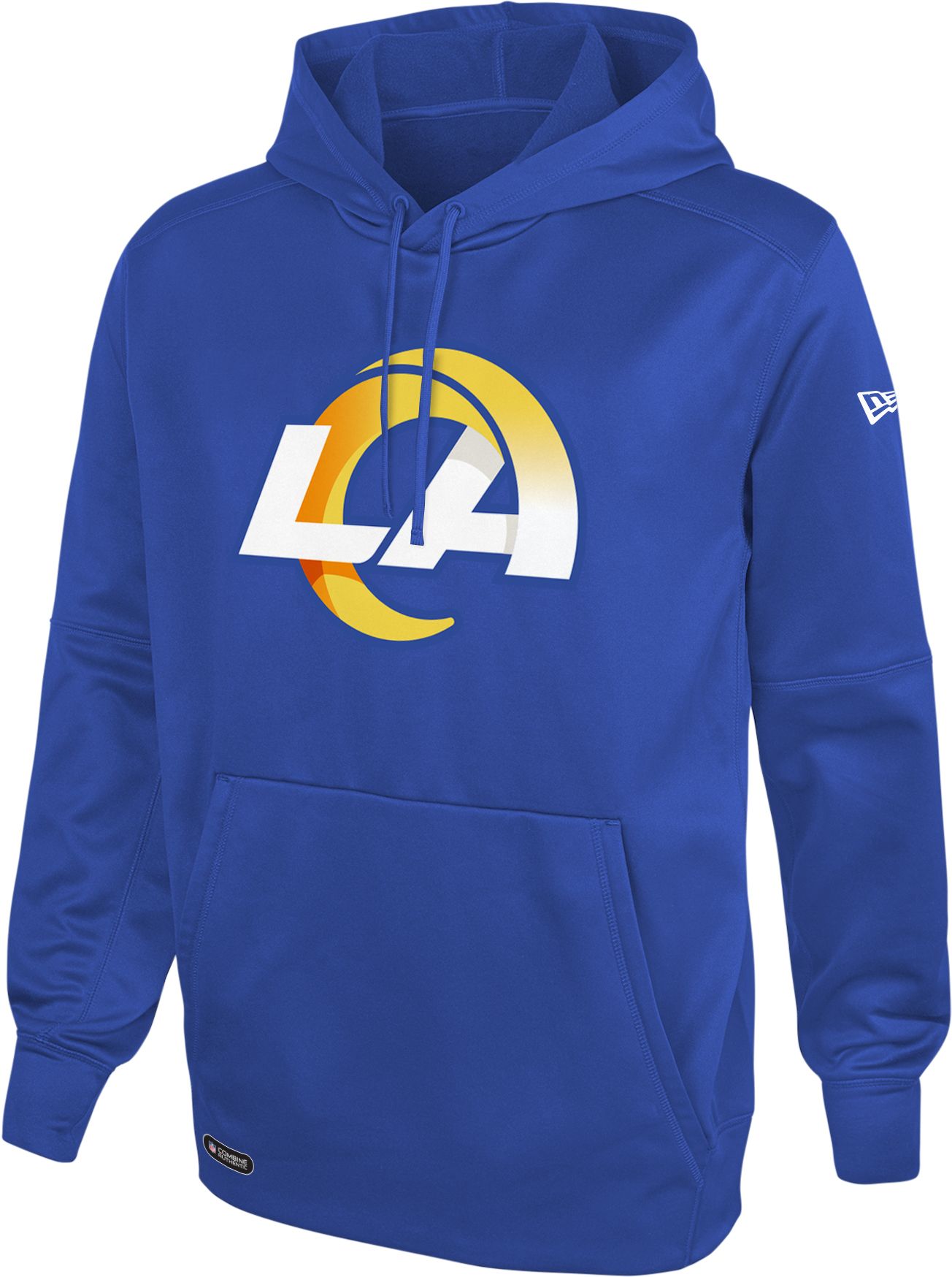 Men's New Era Royal Los Angeles Rams Current Day Long Sleeve Hoodie T-Shirt